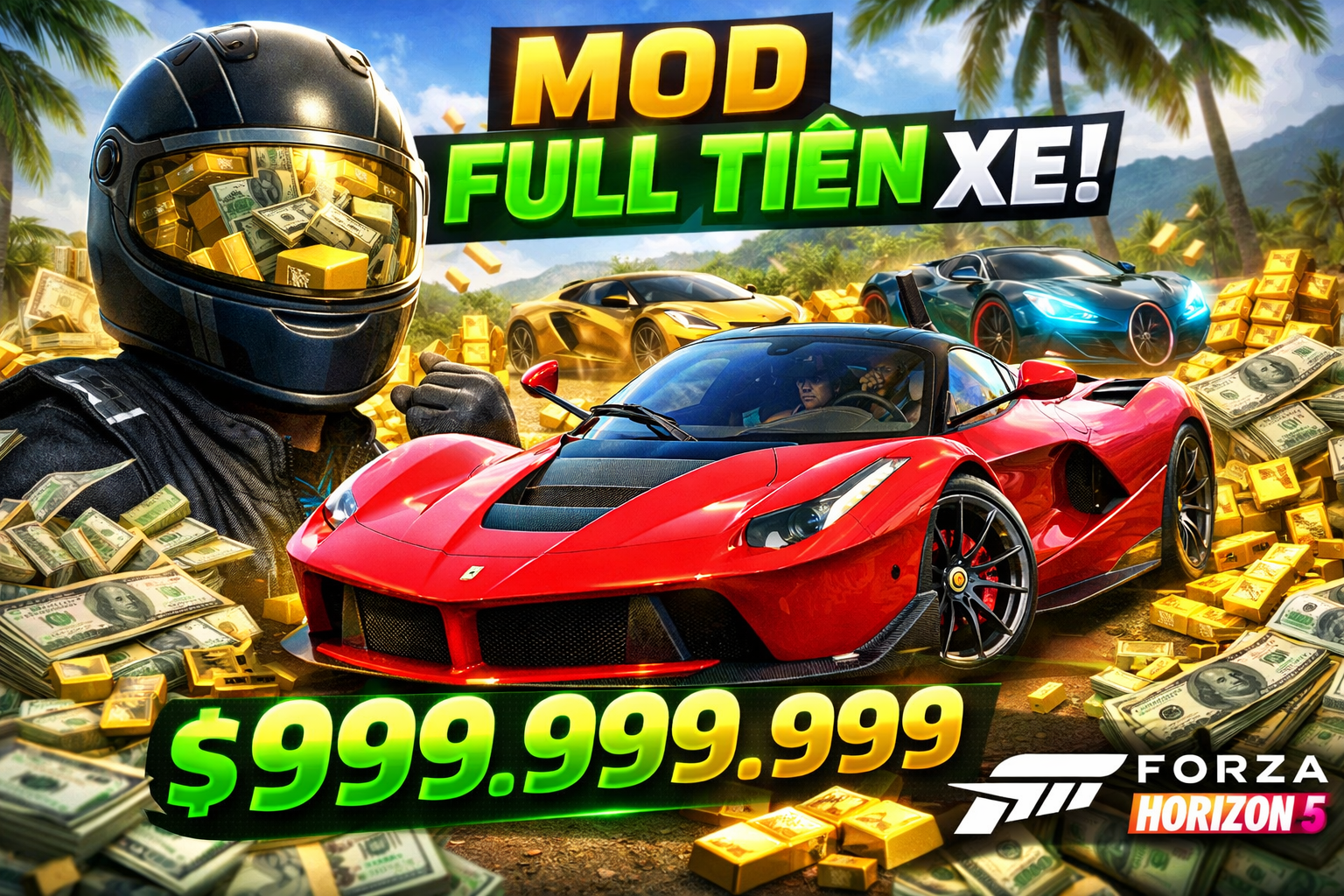 Dịch Vụ Cài Mod Forza 5 - Mod Full Xe & Tiền- Hỗ Trợ Cài Đặt