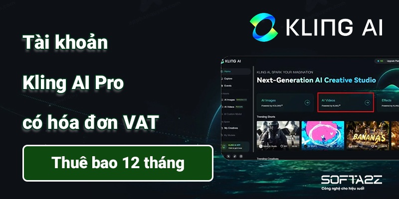 Kling AI Pro ✔️1 Tháng ✔️ Cấp acc✔️Giá rẻ