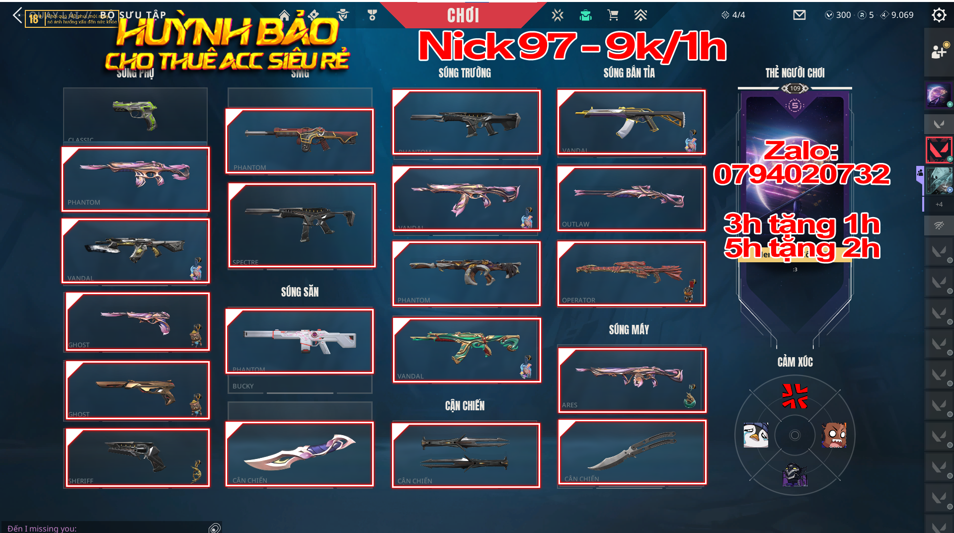97- Thuê Acc (Nick) Valorant Có 99+ Skin | Mystbloom 2.0 - blackspyre -